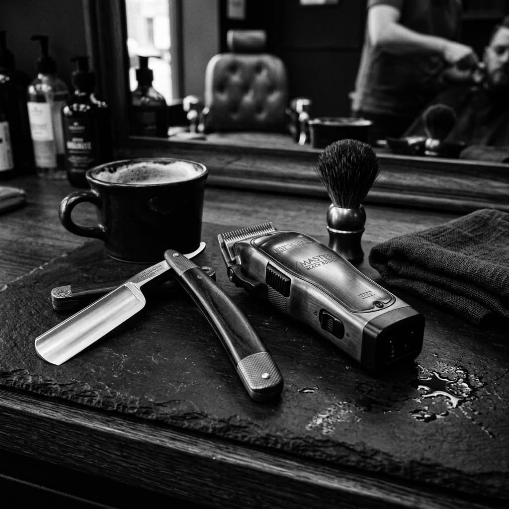 Herramientas de barbería profesional